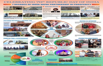 Celebrating 70th Republic Day of India: 7 Decades of India-Nepal Partnership in Prosperity